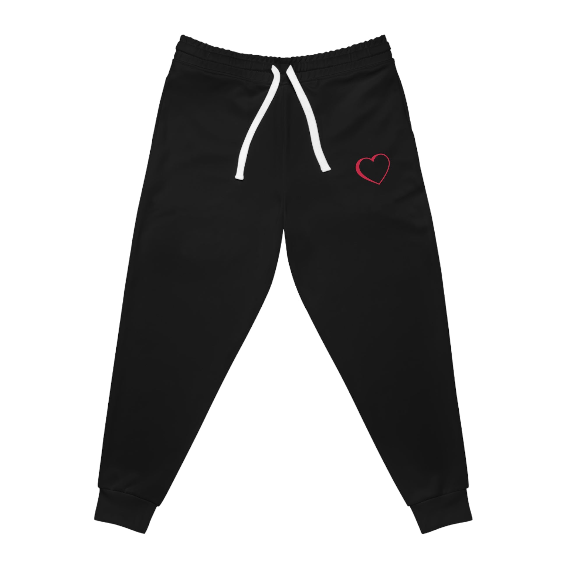 Unisex Athletic Red Logo Joggers