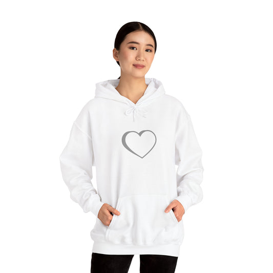 Unisex Gray Logo Hooded Sweatshirt