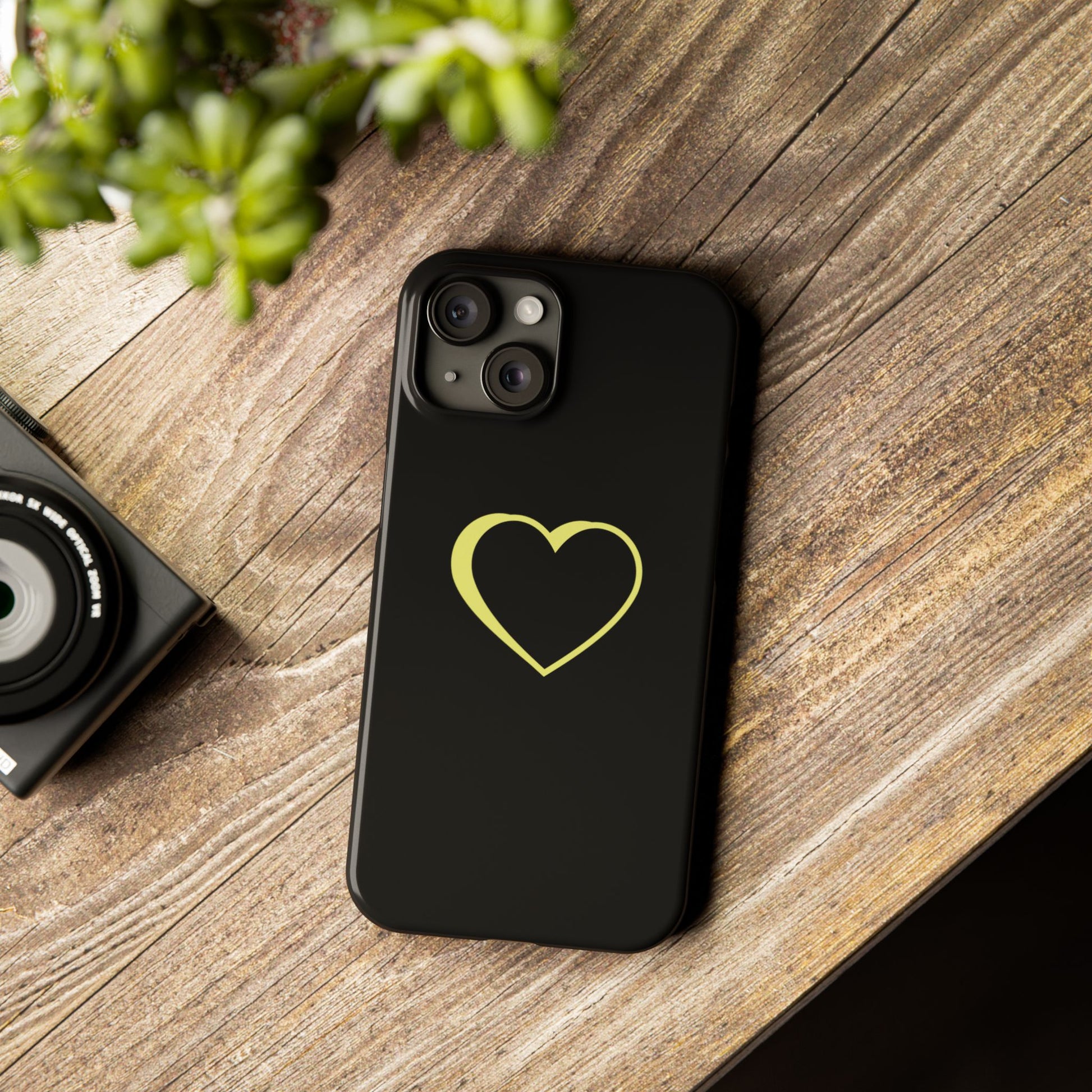 Couple's Yellow Logo Phone Case