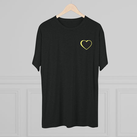 Unisex Yellow Logo Couple's Crew Tee