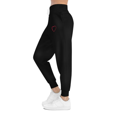 Unisex Athletic Red Logo Joggers