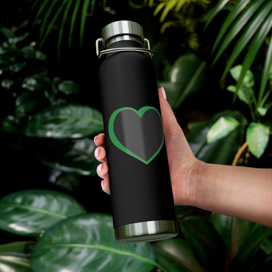 Couple's Insulated Green Logo Water Bottle