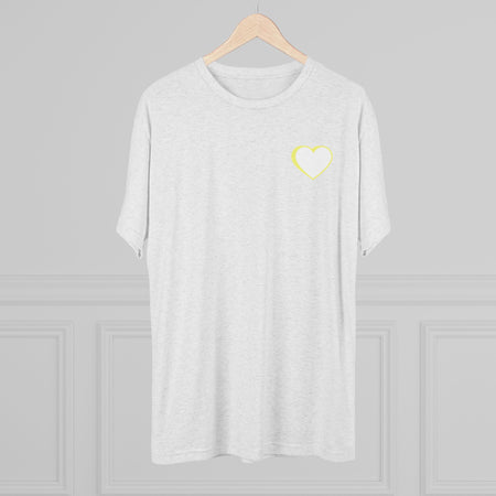 Unisex Yellow Logo Couple's Crew Tee