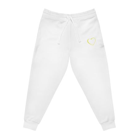 Unisex Athletic Yellow Logo Joggers