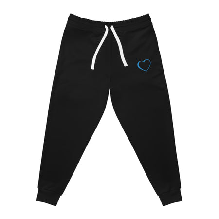 Unisex Athletic Blue Logo Joggers