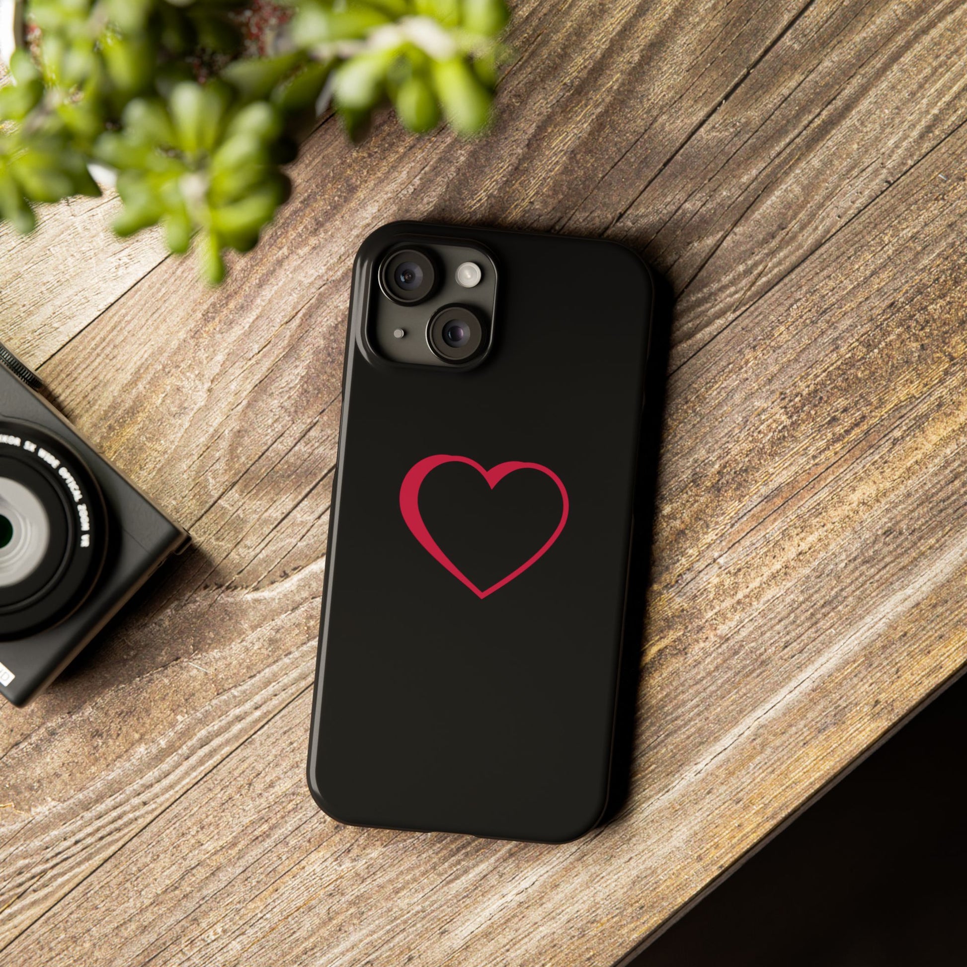 Couple's Red Logo Phone Case