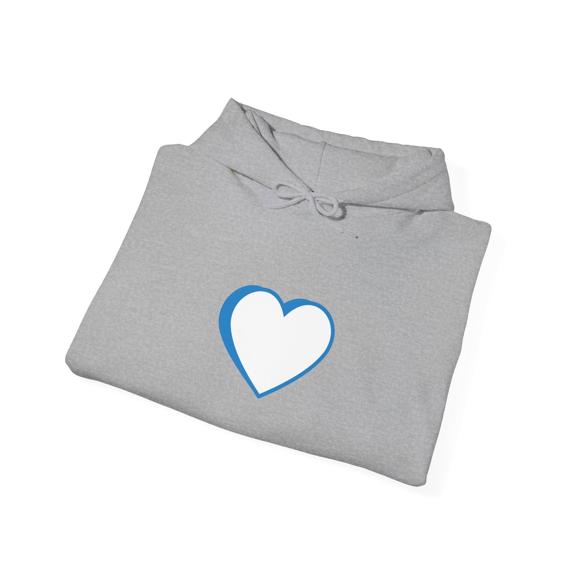 Unisex Blue Logo Hooded Sweatshirt