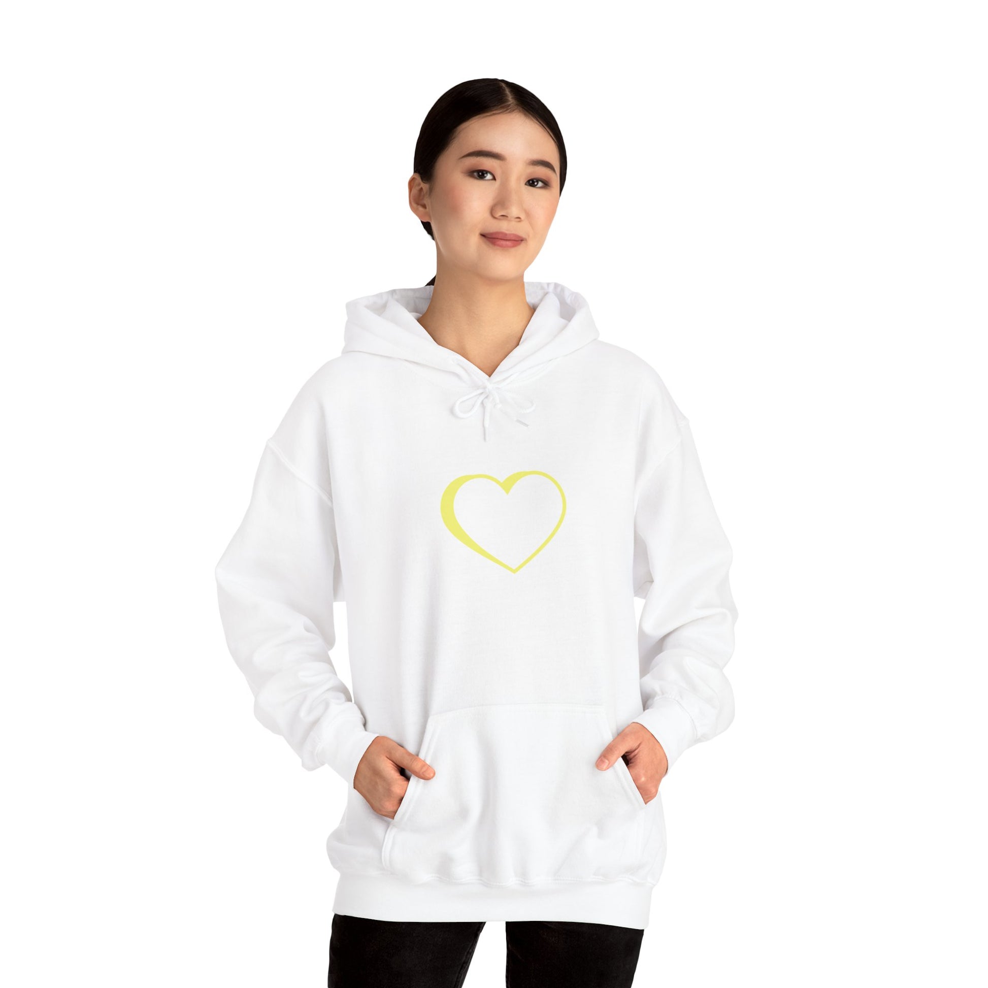 Unisex Yellow Logo Hooded Sweatshirt 2.0