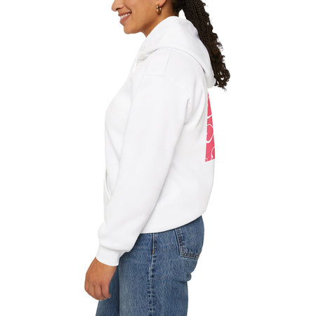 Unisex Pink Box Logo Hoodie