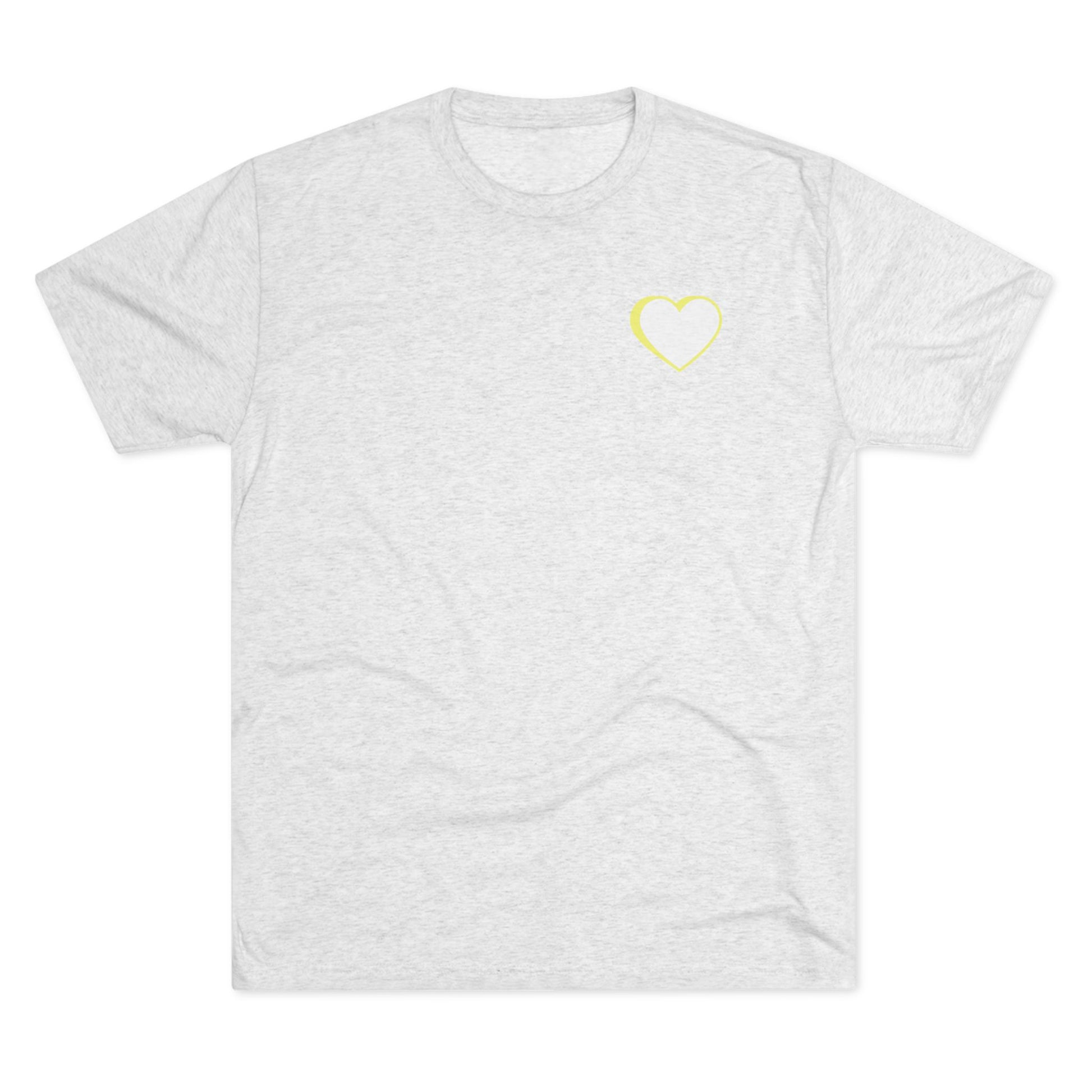 Unisex Yellow Logo Couple's Crew Tee