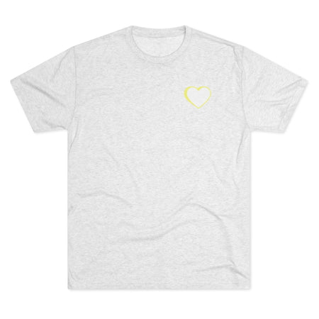 Unisex Yellow Logo Couple's Crew Tee