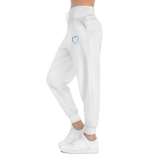 Unisex Athletic Blue Logo Joggers