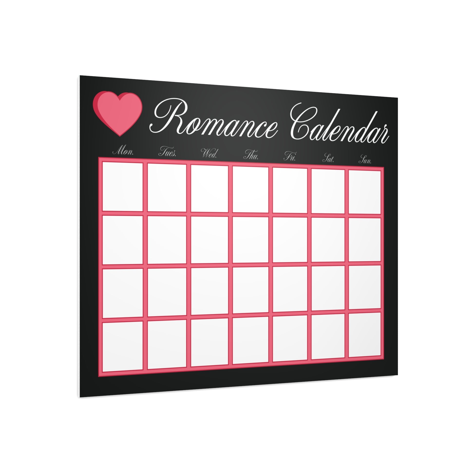 Couple's Romance Calendar Foam Board