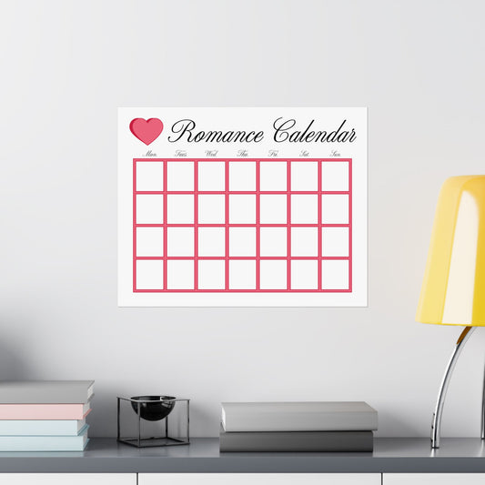 Couple's Romance Calendar Poster