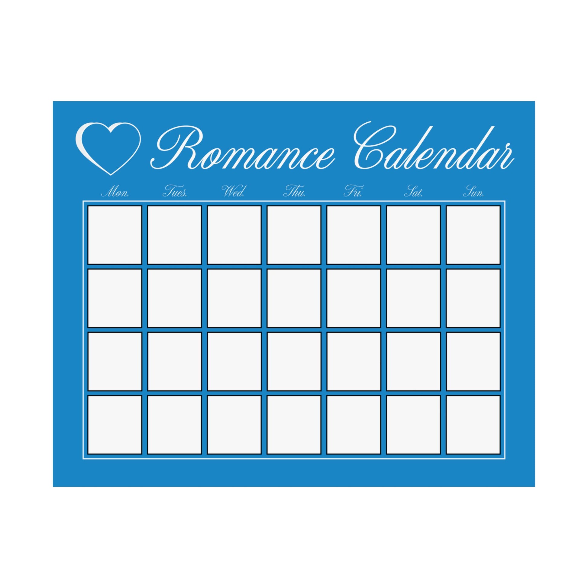 Couple's Romance Calendar Poster 2.0