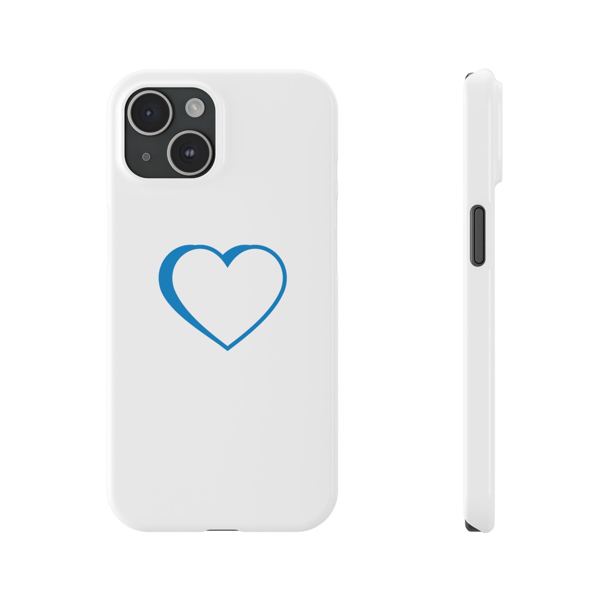 Couple's Blue Logo Phone Case