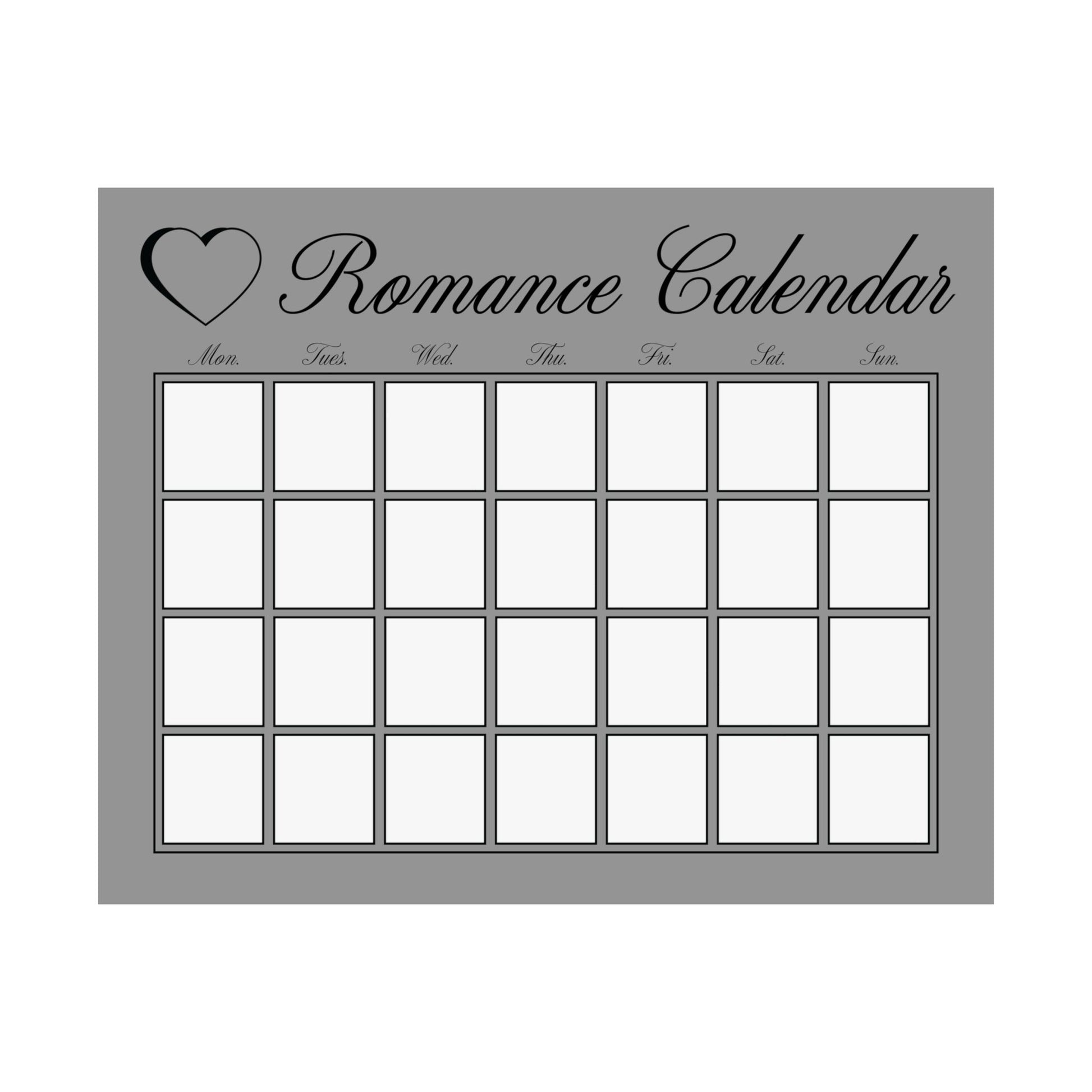 Couple's Romance Calendar Poster 2.0