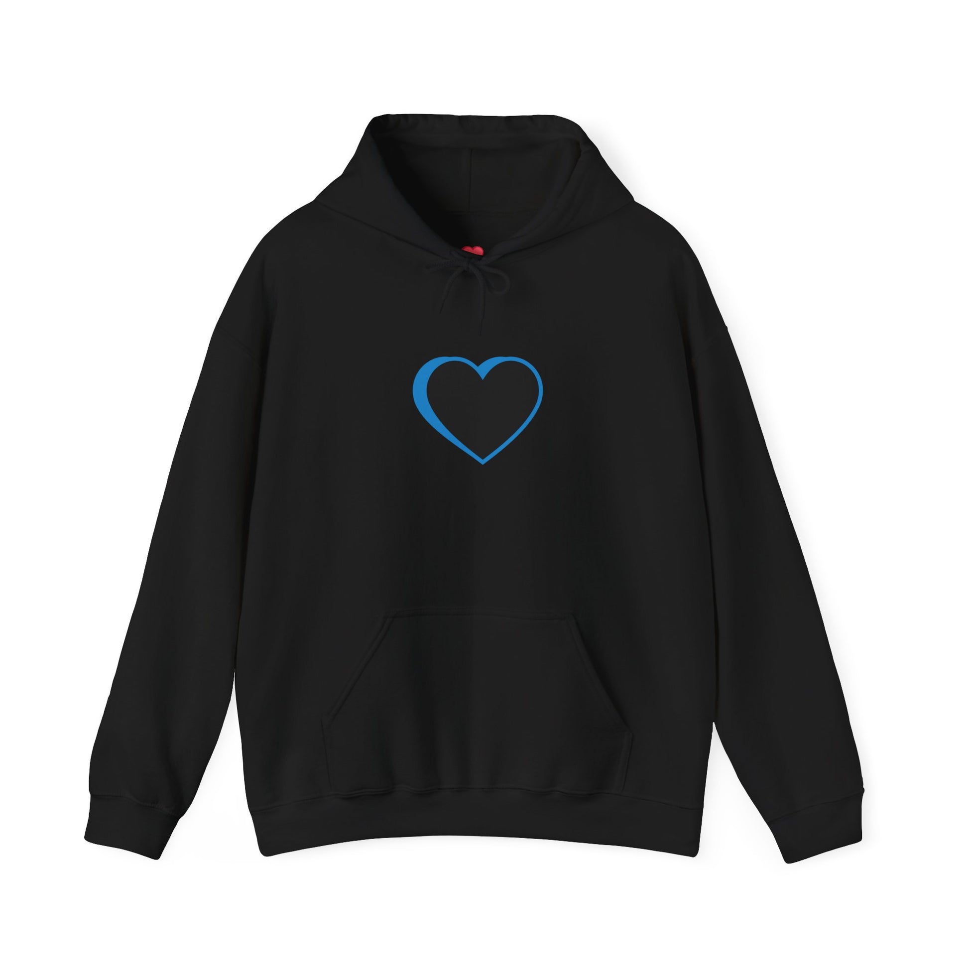 Unisex Blue Logo Hooded Sweatshirt