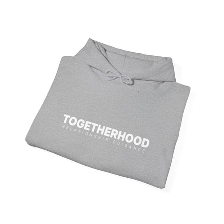 Unisex Grayscale White Logo Hoodie