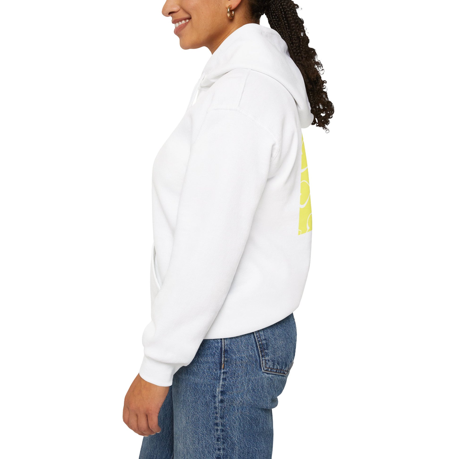 Unisex Yellow Box Logo Hoodie