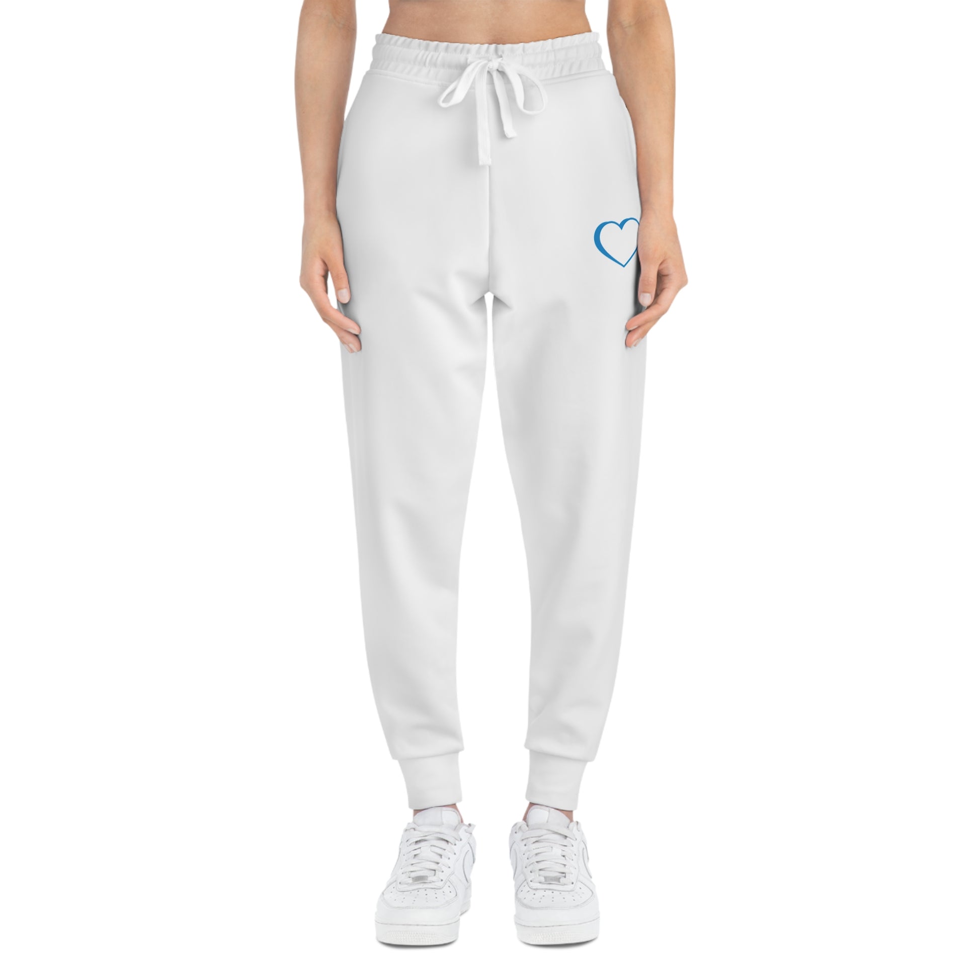 Unisex Athletic Blue Logo Joggers