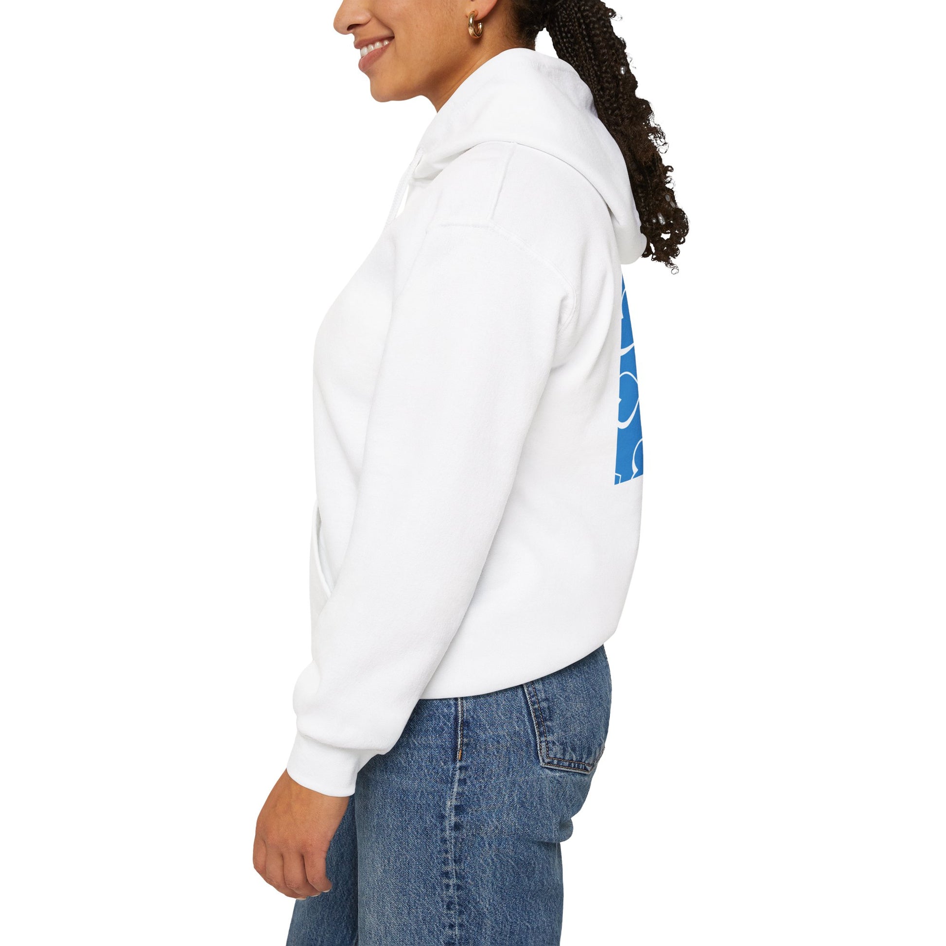 Unisex Blue Box Logo Hoodie