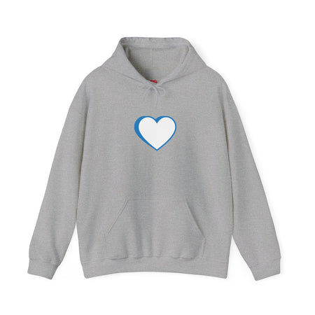 Unisex Blue Logo Hooded Sweatshirt