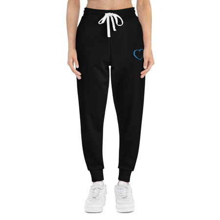 Unisex Athletic Blue Logo Joggers