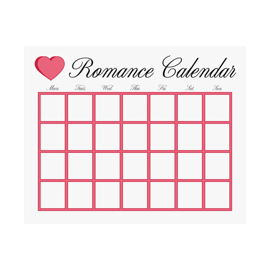 Couple's Romance Calendar Poster