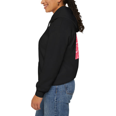 Unisex Pink Box Logo Hoodie