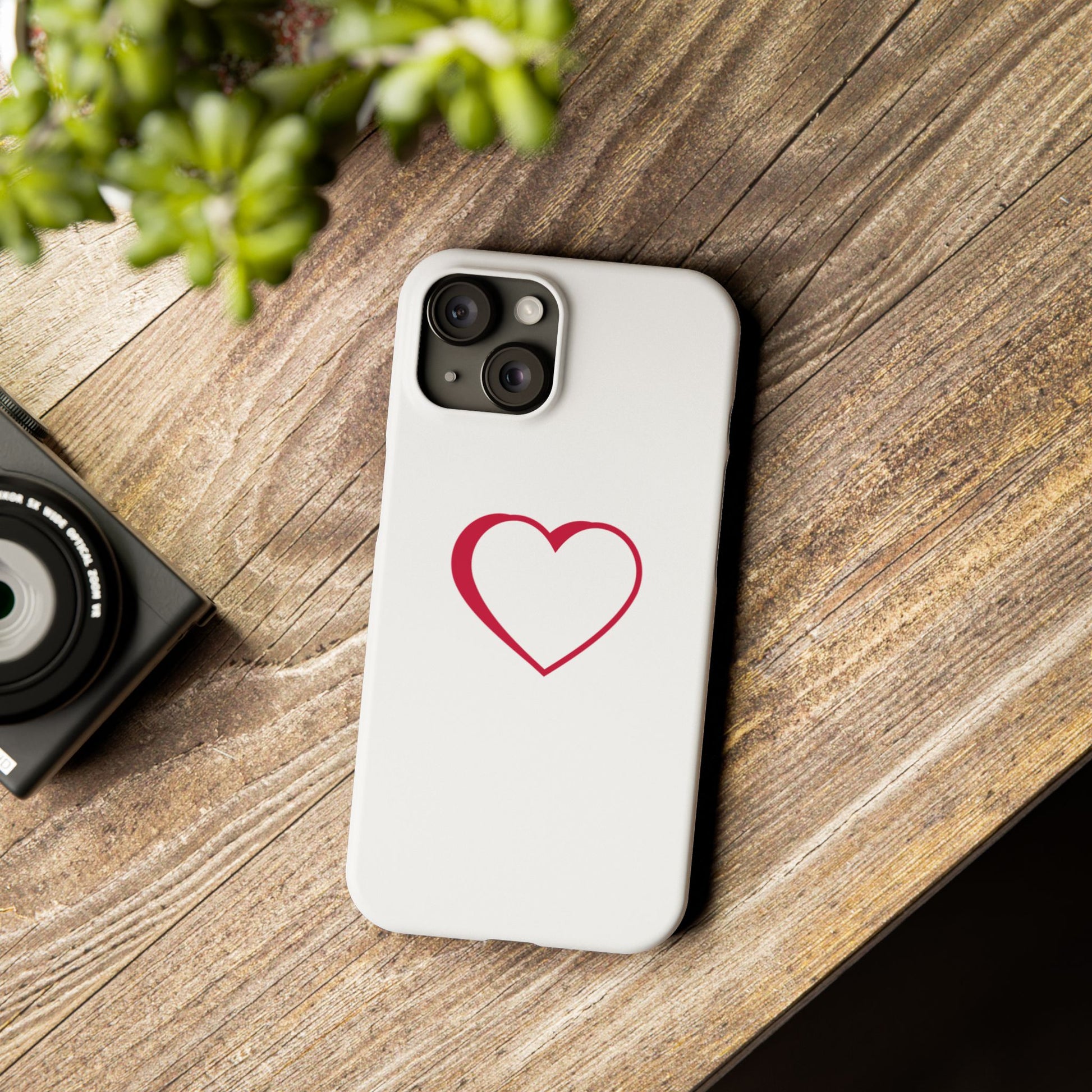 Couple's Red Logo Phone Case